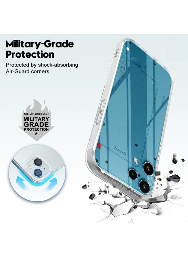 Crystal Clear Back Cover Case for Nothing Phone 3a Lite 5G Shock Proof Design Transparent Back Cover Case for Nothing Phone 3a Lite 5G - Image 4